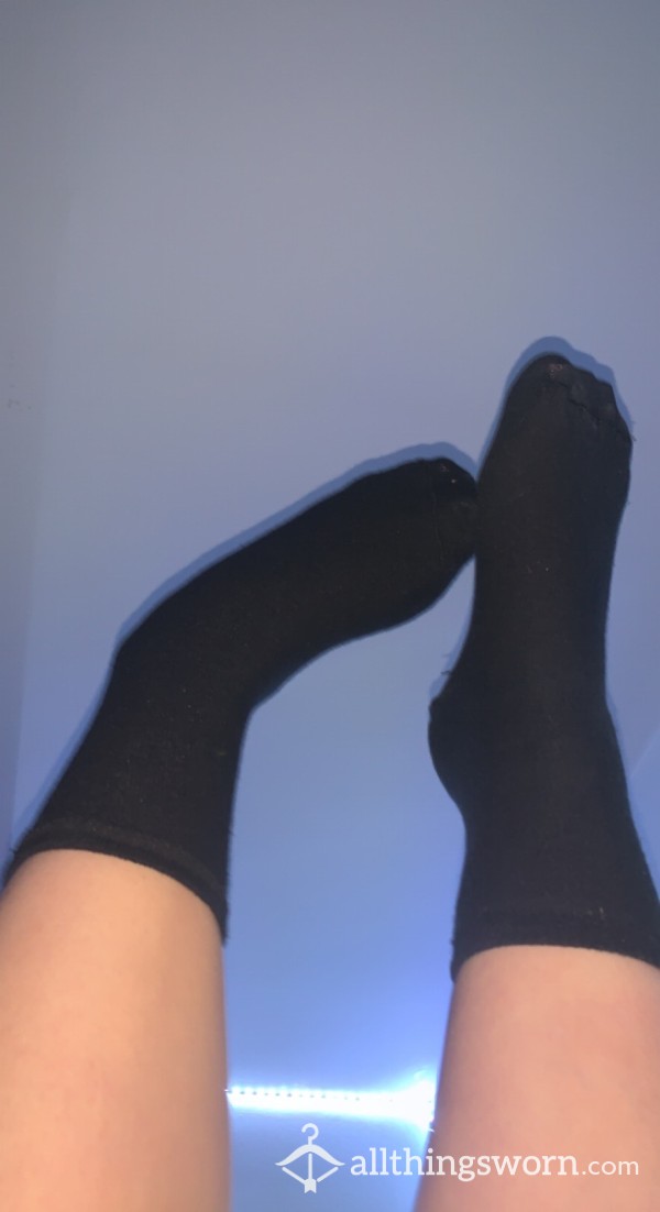 Dirty Used Black Gym Socks