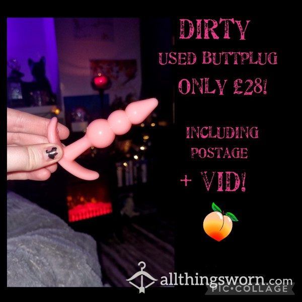 😈💦 Dirty, Used Buttplug, Postage & Vid💦😈