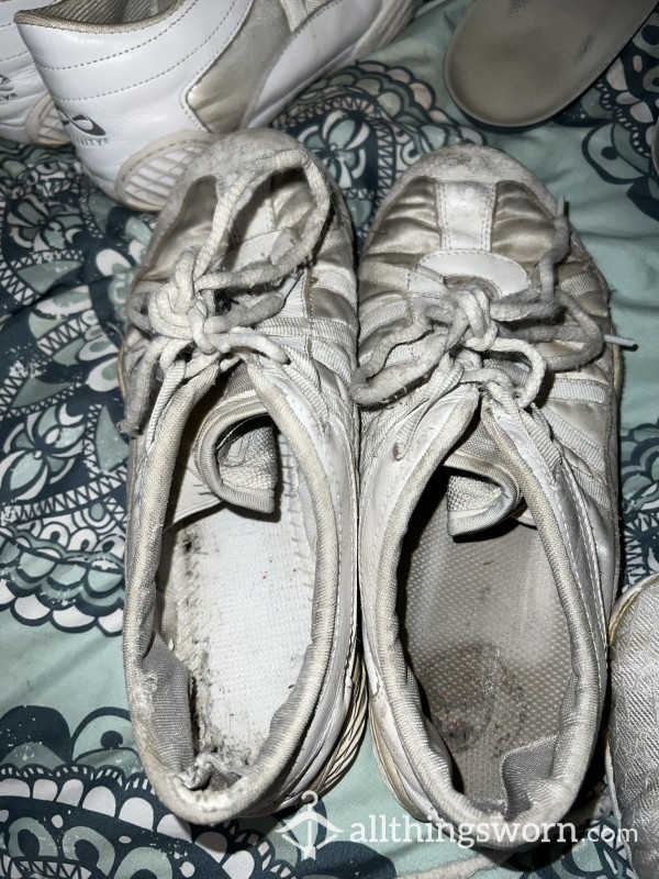Dirty Well Worn Cheer Shoes