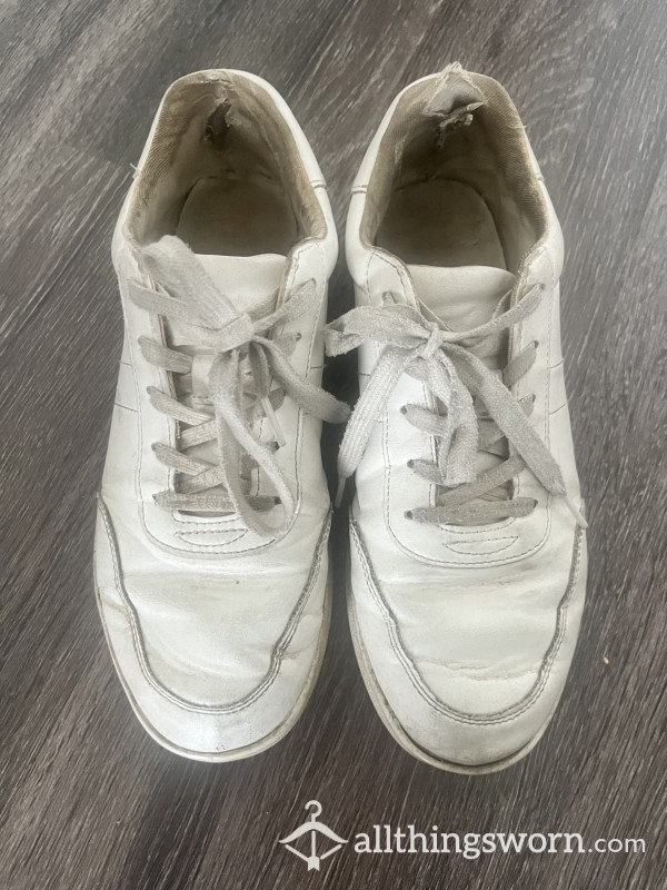 Dirty, Well-worn White Sneakers