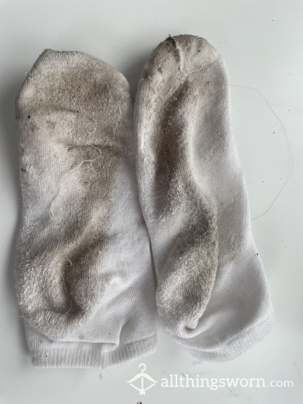 Dirty White Ankle Socks.