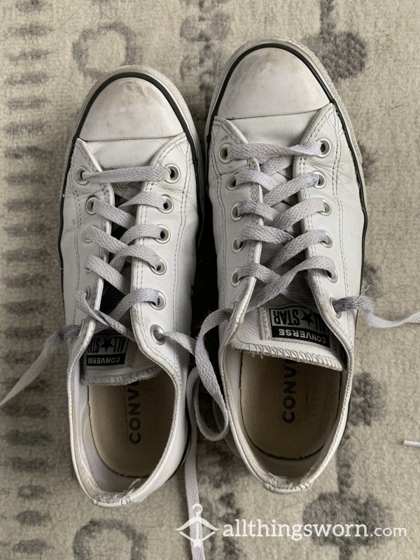 Dirty White Leather Converse