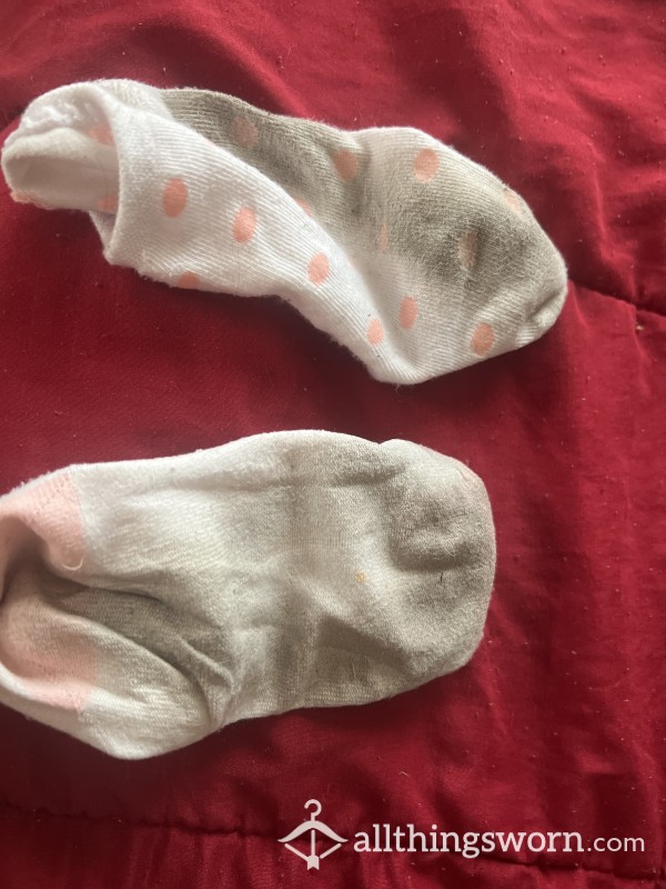 Dirty White/ Pinks Socks