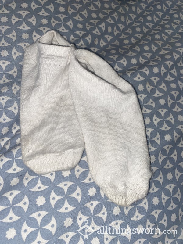 Dirty White Worn Socks