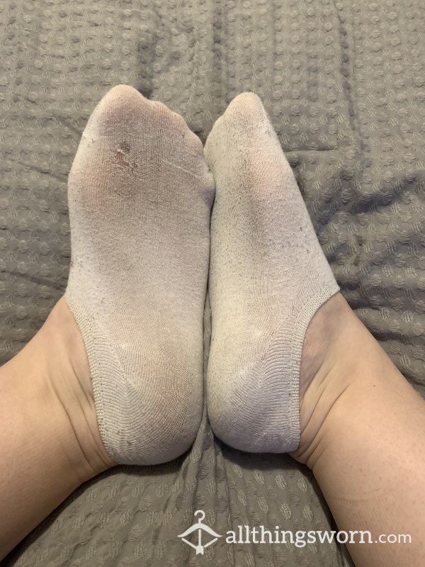 Dirty Worn Out Low Cut Socks