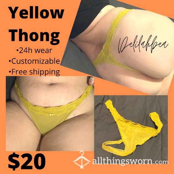 Dirty Yellow Thong 💛