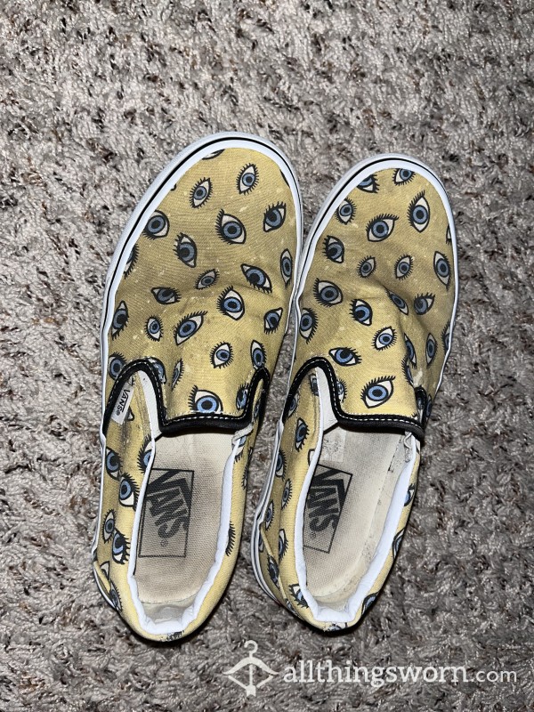 Dirty Yellow Vans Size 8