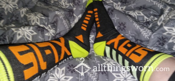Disney Parks Star Command XL-15 Socks.  Worn By Me Or Alpha.  Extended Wears Welcome!