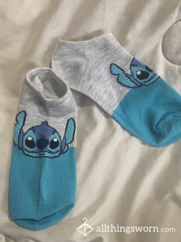 Disney Themed Ankle Socks- Lilo And Stich