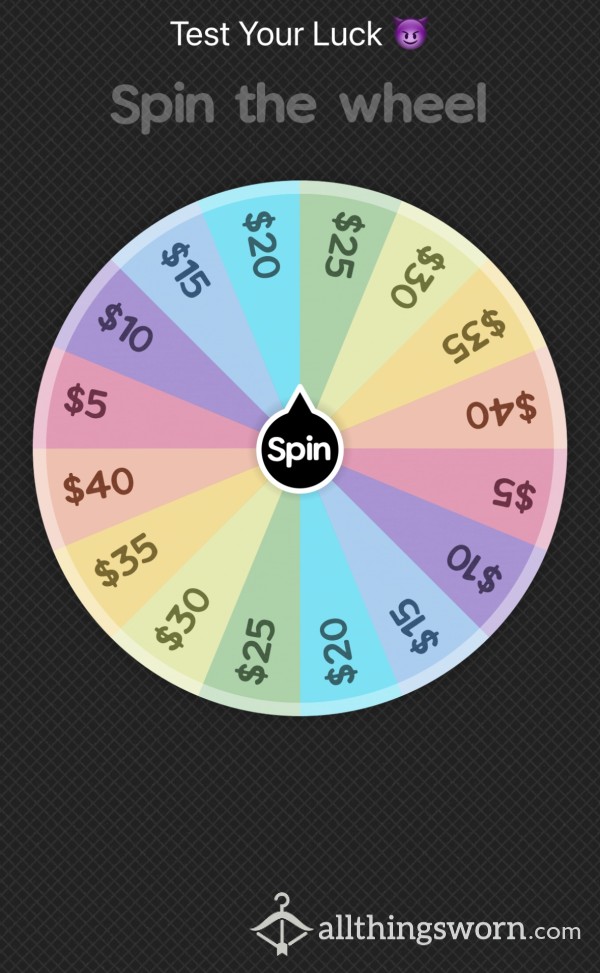 Do You Dare Spin The Wheel ? 😈 {just $1 To Spin!}