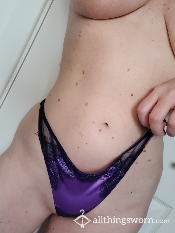 Do You Like The Purple On Me? Would You Like A Taste? Worn For 24hrs Highly Scented And Very Creamy X