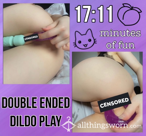 Double Ended Dildo Play🍆