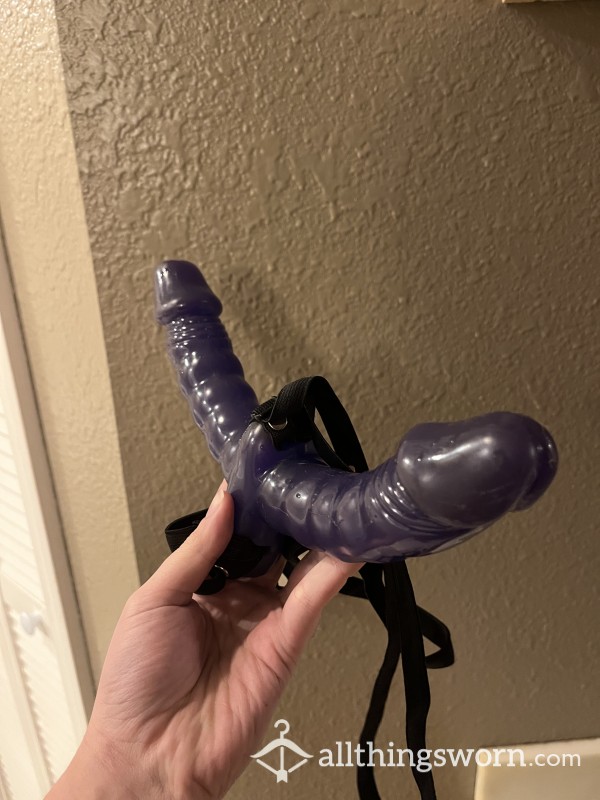 Double Sided Dildo With Waist And Leg Straps