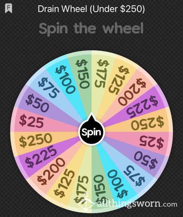 Drain Wheel (Under $250)