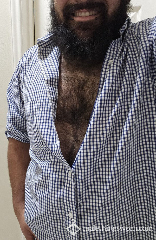 Dress Shirt Worn With Manly Sent