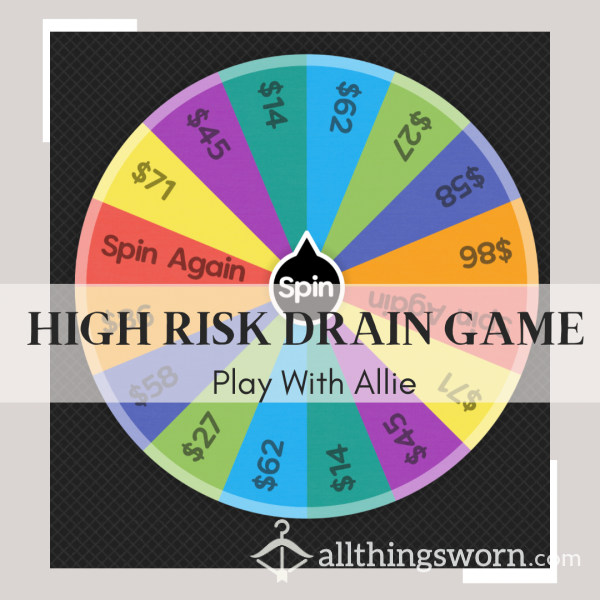 Drip Drip Drain 💧💸 | High Risk Spin The Wheel Game