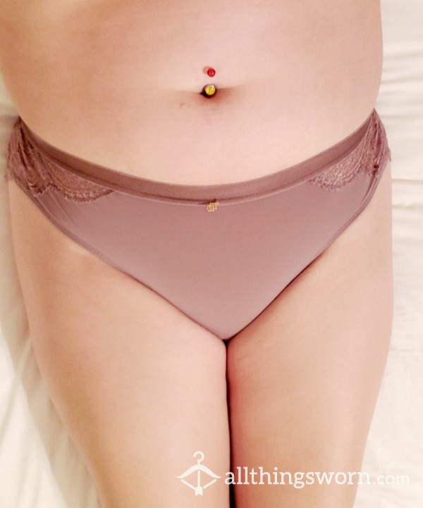 Dusty Lavender Thirdlove Bikini Panties With Lace Back