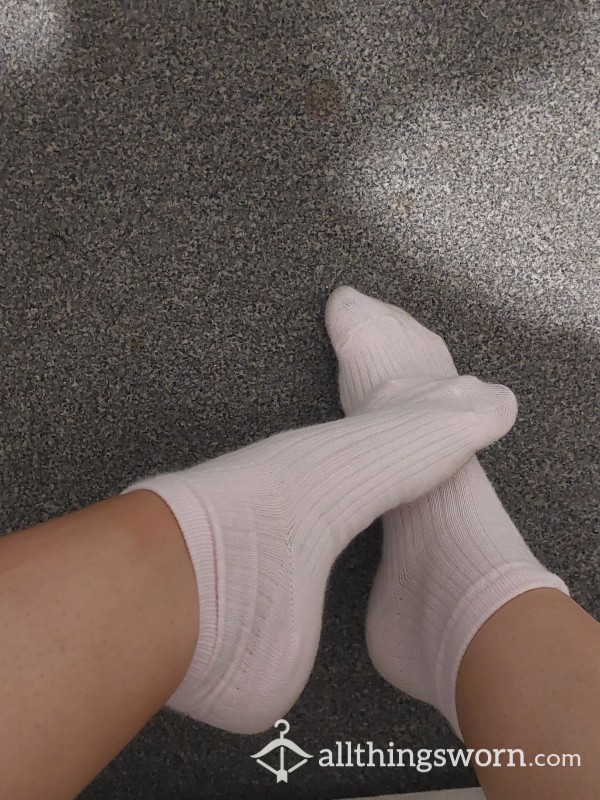Dusty Pink Ankle Socks - Worn 12hours