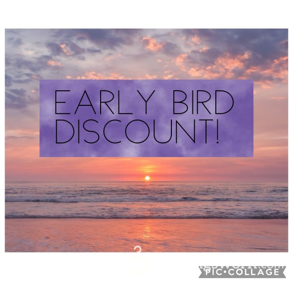 Early Bird Discounts! 🪱🐦