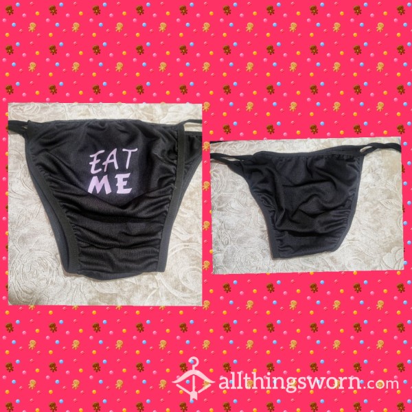 "Eat Me" String Bikini Panty 😈