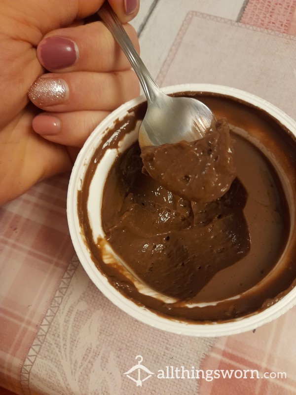 Eating Chocolate Mousse