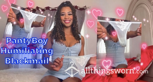 Ebony Goddess Humiliates PantyBoy 4 Black💌 ~ Video