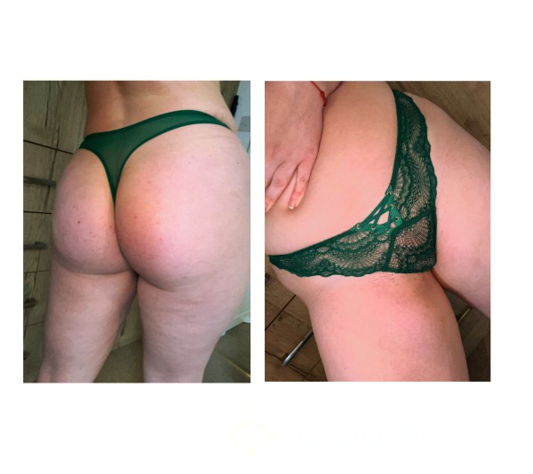Emerald Green Lace Thong