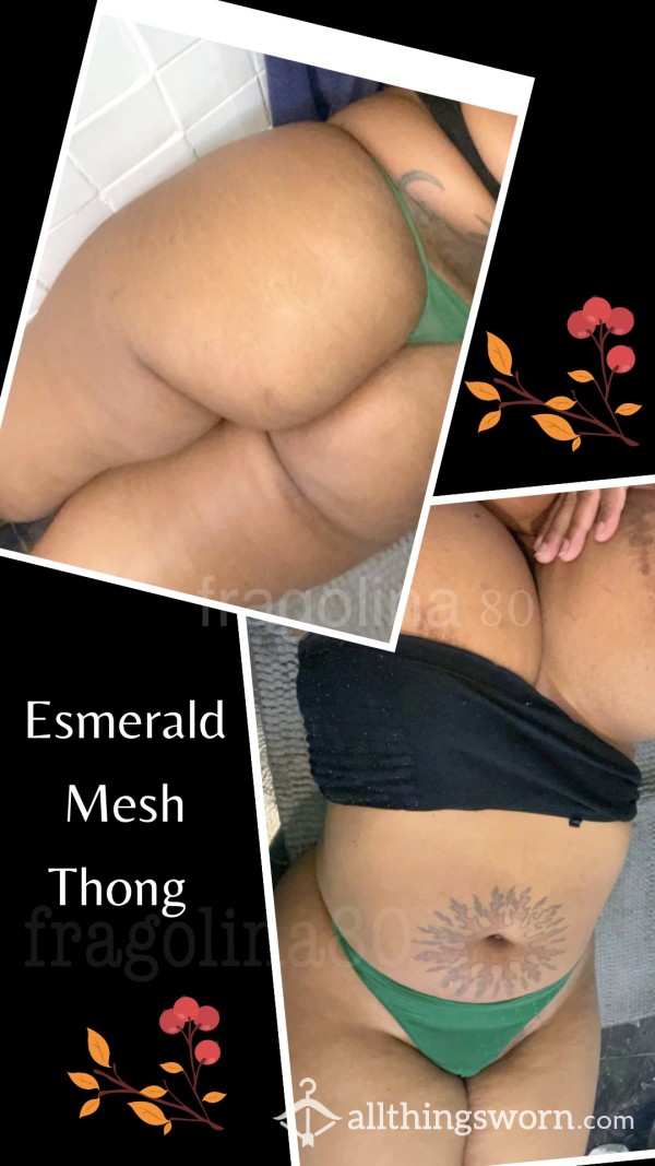 Esmerald Mesh Thong