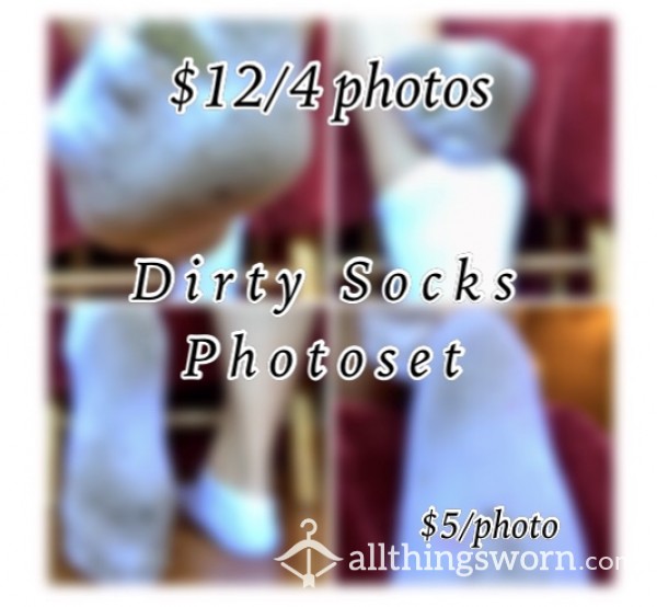 Exclusive: White Socks With My Dirty Imprints Photoset👣✨