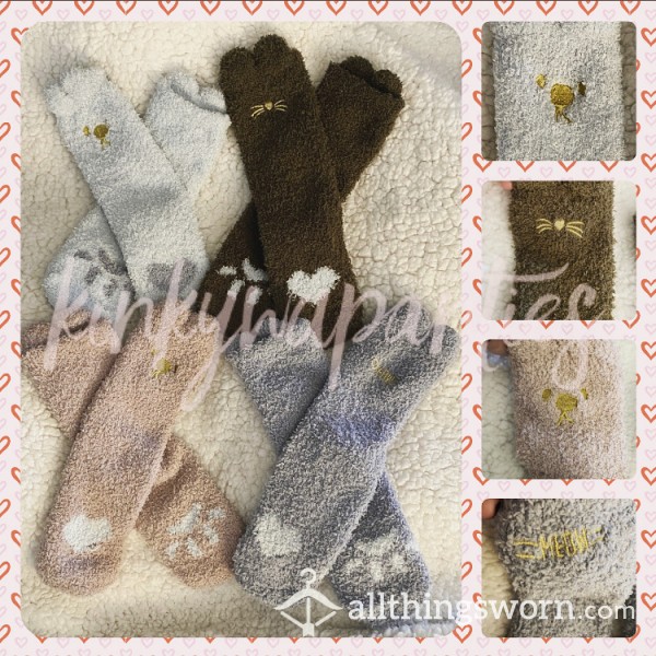 Extra Soft Fuzzy Animal Socks - Includes 2-day Wear & U.S. Shipping!