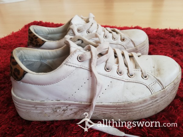 Extreamely Well-worn White Shoes