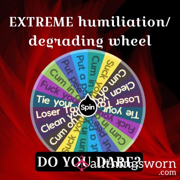 Extreme HUMILIATION&DEGRADING Task Spin Wheel 😈😈