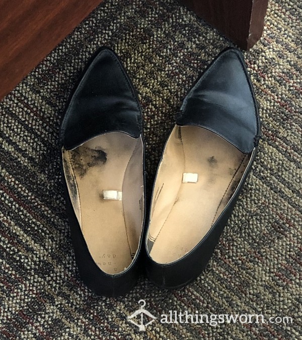 Extremely Well Worn Sweaty Flats