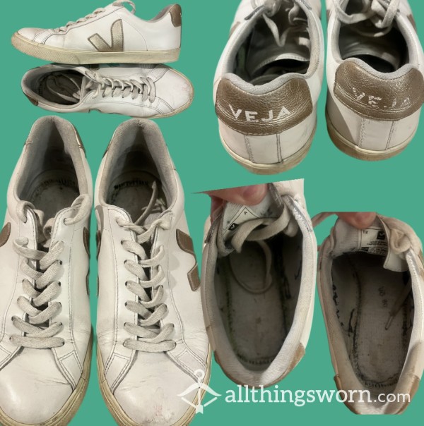 Extremely Well Worn Veja Trainers