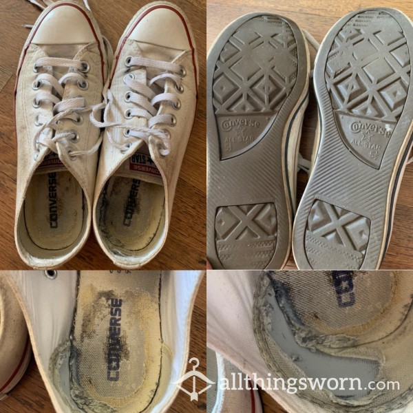 EXTREMELY Well Worn White Convers
