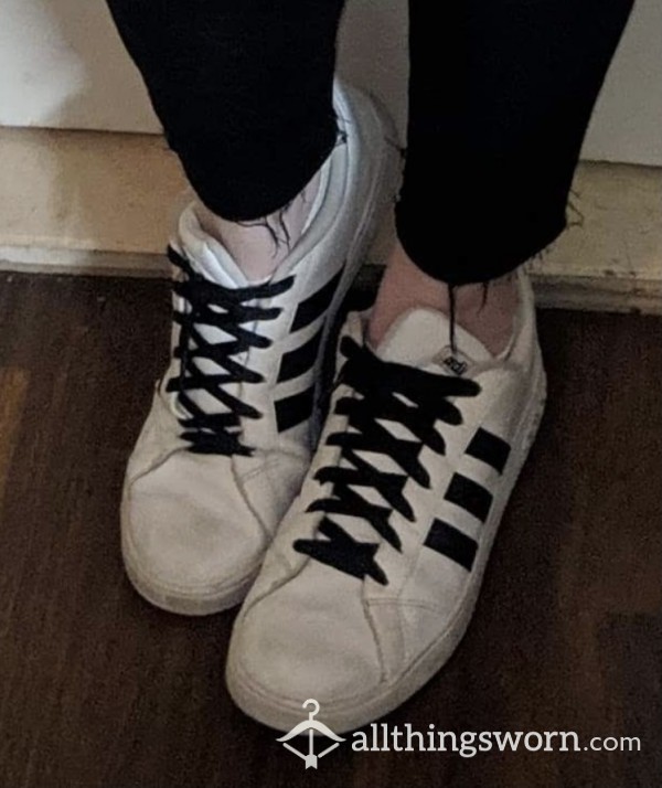 EXTREMELY WORN DIRTY ADIDAS SNEAKERS
