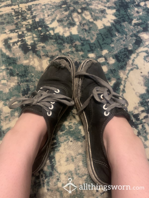 Extremely Worn (no Socks) Sneakers ! Used For Working Out And Working