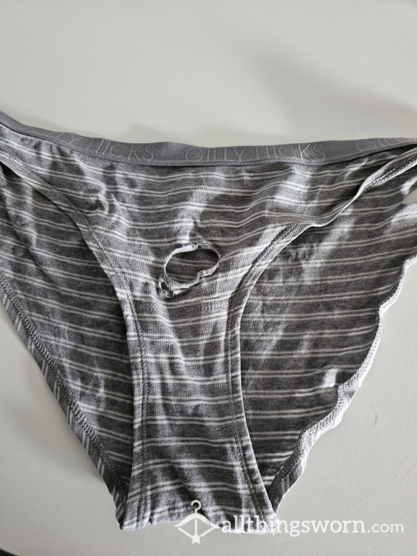 Extremely Worn Panties With Holes