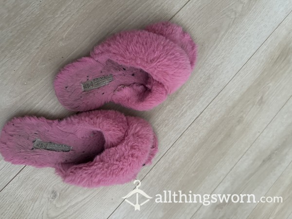 Extremely Worn Smelly Fluffy Slippers