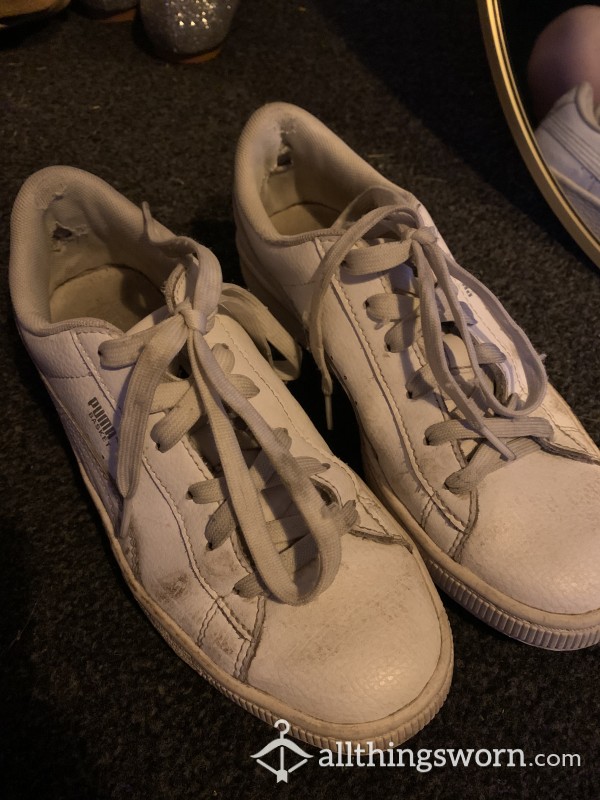 Extremely Worn Sweaty Trainers!!