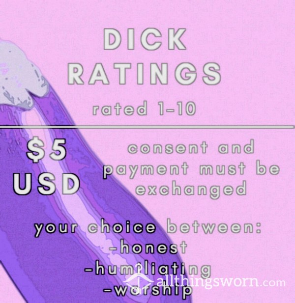 Face Or Dick Ratings