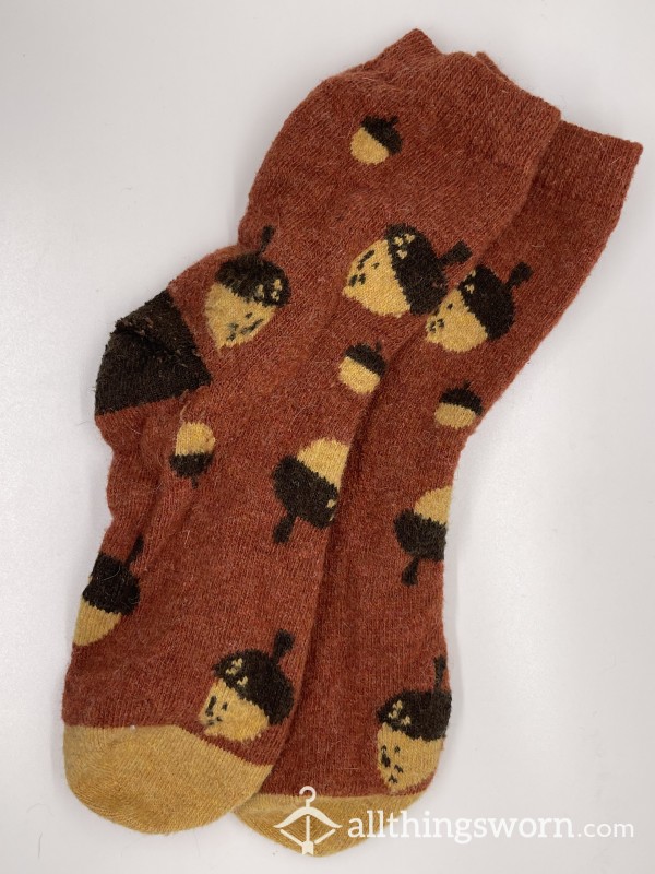 Fall Acorn Socks