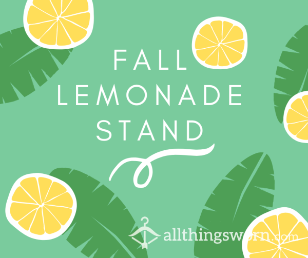 Fall Lemonade Stand (Extras In Description)