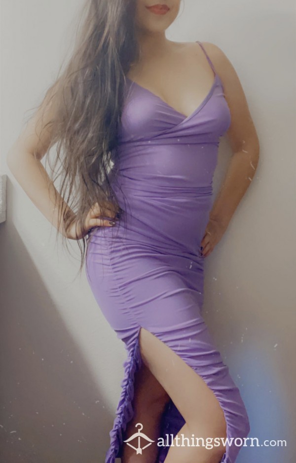 Fashion Nova Purple Polyester Long Dress
