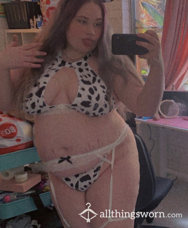 Fat Cow Lingerie Set Used On My Thick BBW Body