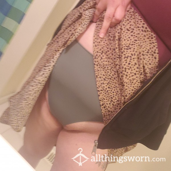 Fat Pussy Snatching My High Waisted Thin Green Panties Again