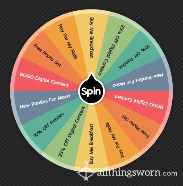 Feeling Lucky?? Spin The Prize Wheel