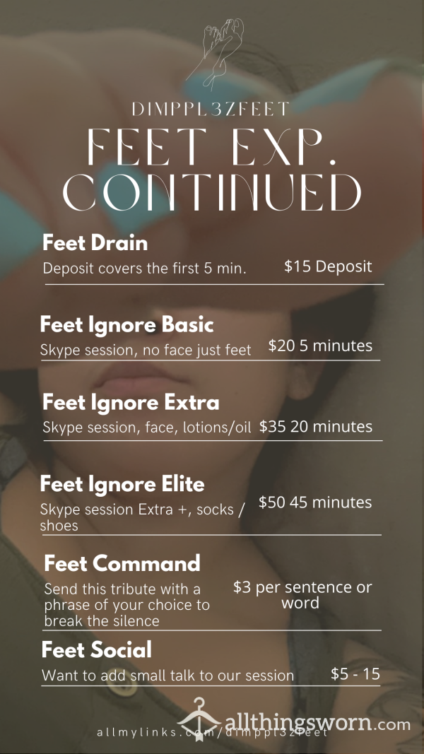Feet Ignore Social Extra Add-On