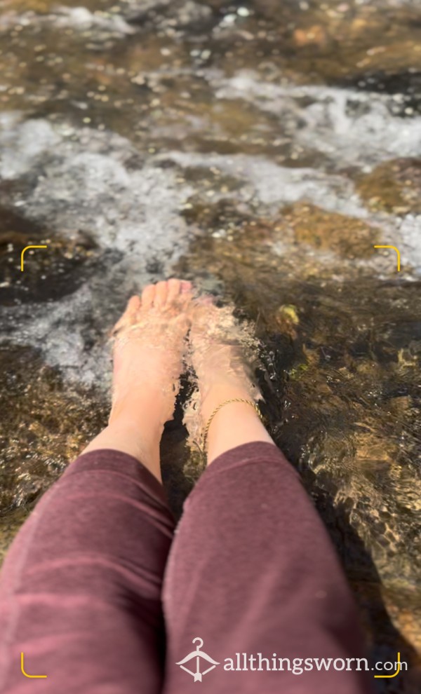 Feet In The Freezing Creek 👣