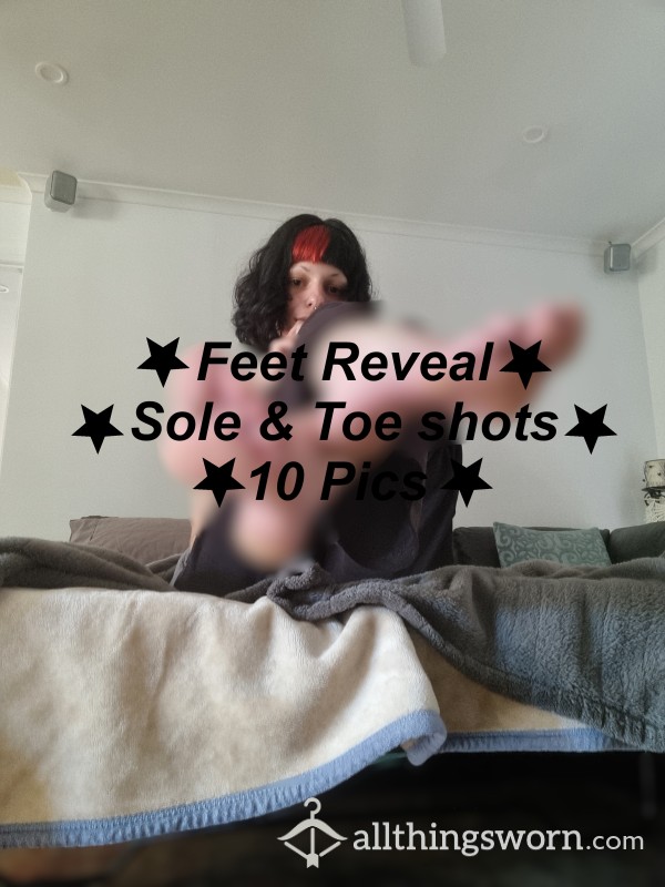 ♡ Feet Reveal ♡ Sole & Toe Shots ♡ 10 Pics ♡